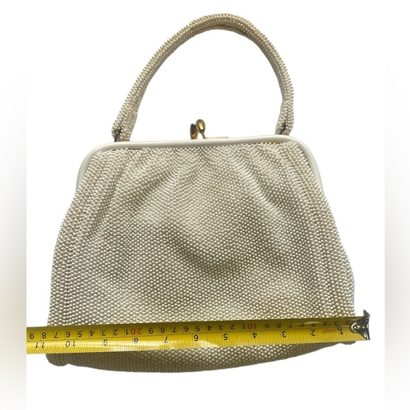 Vintage White cream Beaded Handbag - Picture 10 of 10